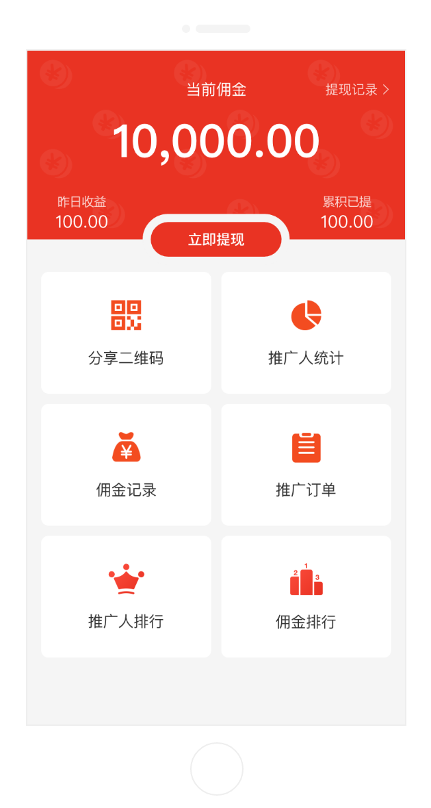 B2C 標準版 (Java) 商城系統分銷推廣